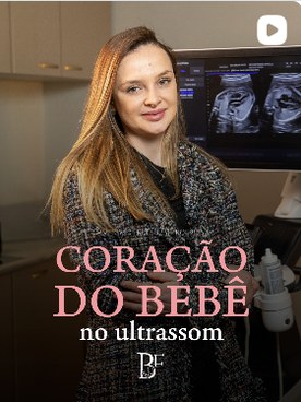Dra. Bruna Facco ao lado do aparelho de ultrassom